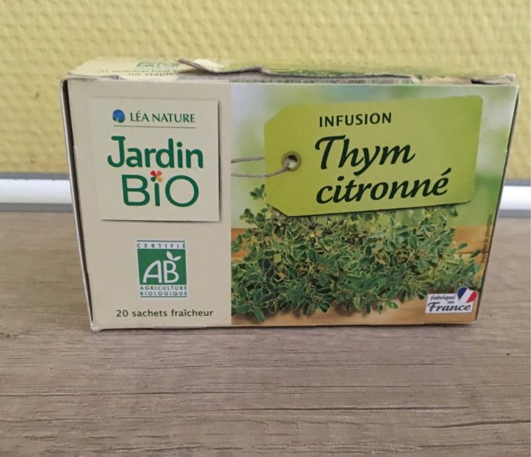 Infusion Thym Citronné - Jardin Bio' - 20 Sachets De 1,5G à Infusion Jardin Bio