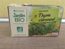 Infusion Thym Citronné - Jardin Bio' - 20 Sachets De 1,5G avec Jardin Bio Infusion