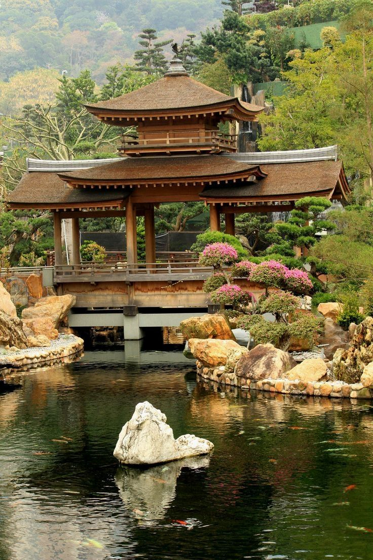 Japanese Gardening | Japanische Gebäude, Japanische ... encequiconcerne Faire Un Jardin Zen