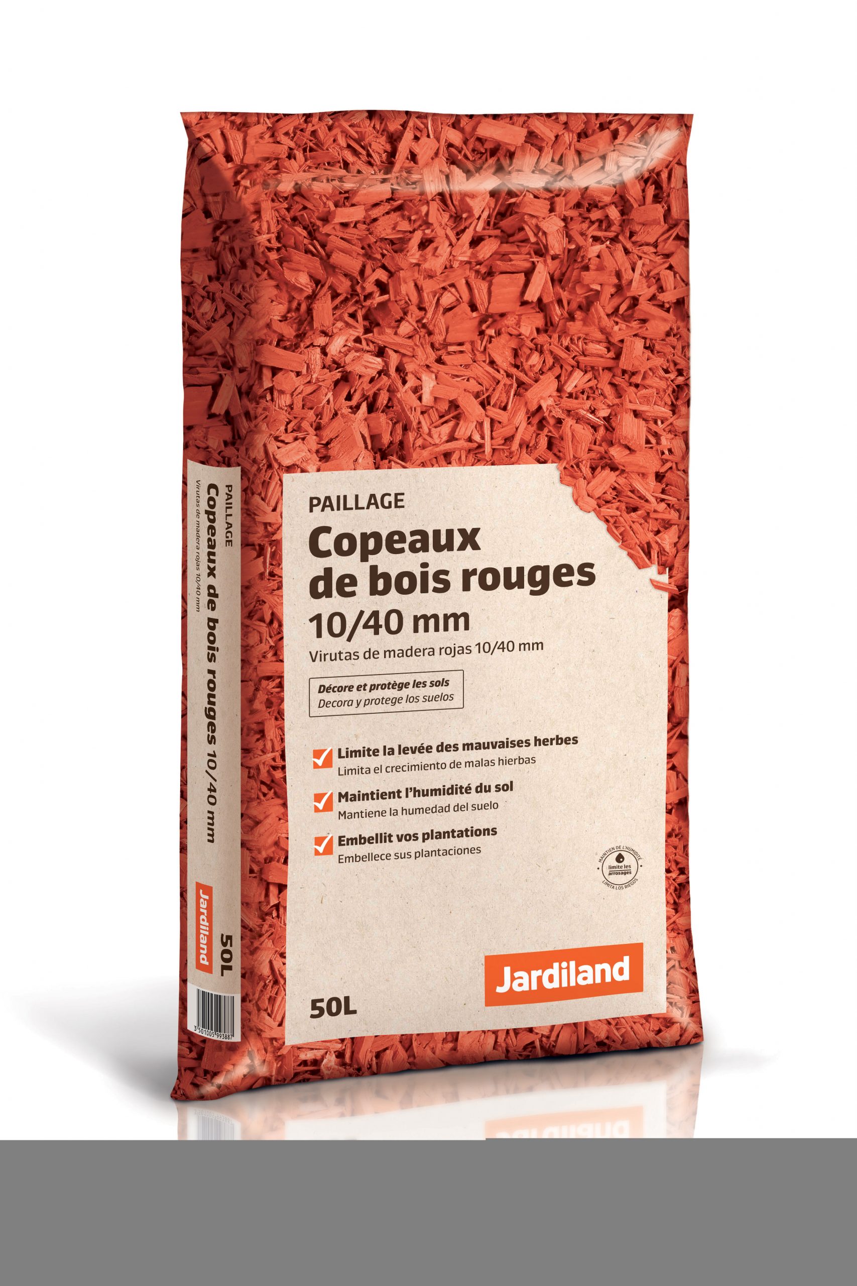 Jardiland - Copeaux De Bois Rouge 50 L tout Copeaux De Bois Jardin Pas Cher