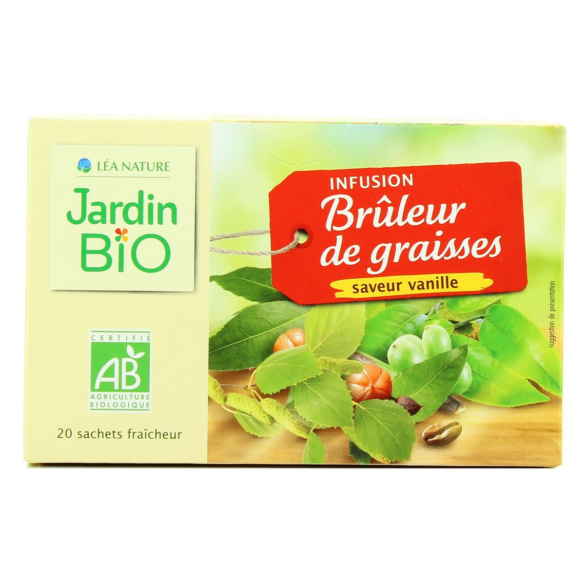 Jardin Bio Infusion Bio Brûleur De Graisses Saveur Vanille, 20 Sachets dedans Jardin Bio Infusion