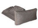 Jeu De Housses De Coussins Gris Chiné Pour Salon De Jardin ... tout Housse De Coussin Pour Salon De Jardin