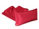 Jeu De Housses De Coussins Rouges Pour Salon De Jardin ... encequiconcerne Housse De Coussin Pour Salon De Jardin