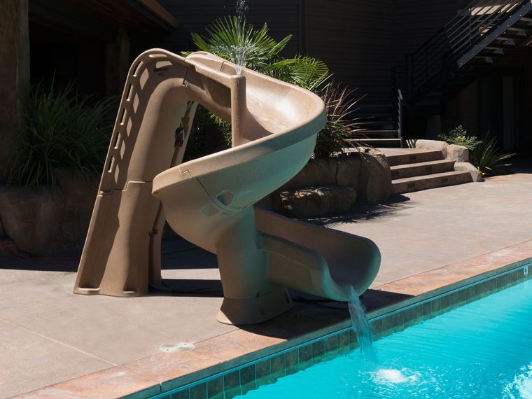 Jeux Piscine - Toboggan &quot;helix&quot; - Sable 81412 81413 pour Toboggan Piscine Adulte