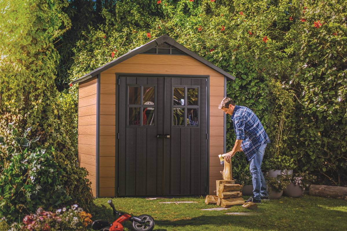 Keter Abri Jardin Résine – Woodium® 757 destiné Cabanon De Jardin Resine