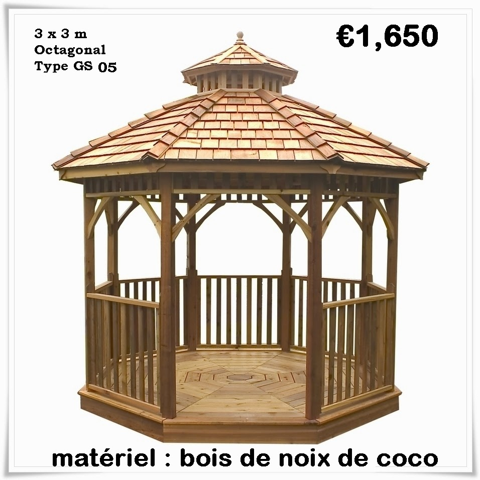 Kiosque De Jardin En Bois Pas Cher | Gazebo: Kiosque De ... intérieur Kiosque De Jardin En Bois Pas Cher