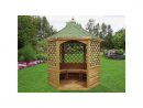 Kiosque Pavillon Hexagonal 7,30M² à Kiosque De Jardin En Bois Pas Cher