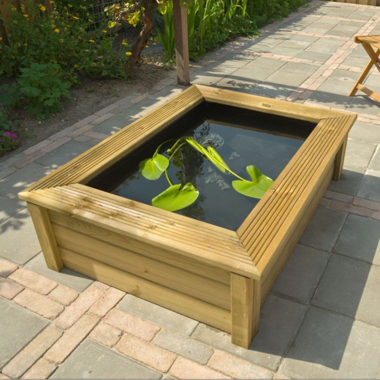 Kit Bassin Quadra Wood I 225L tout Kit Bassin De Jardin