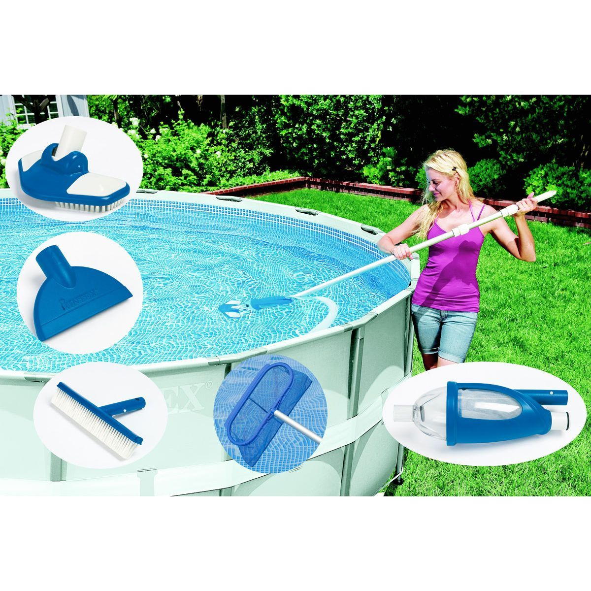 Kit D'entretien Vac Plus - Intex | Piscine Hors Sol, Piscine ... à Entretien Piscine Intex