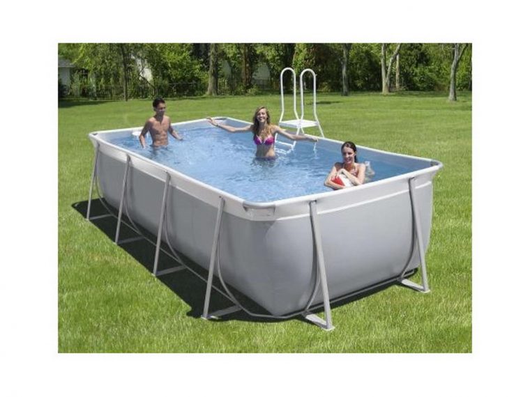 Kit Piscine Tubulaire Easy Luxe Rectangulaire Filtration À Sable avec Piscine Hors Sol Tubulaire Rectangulaire