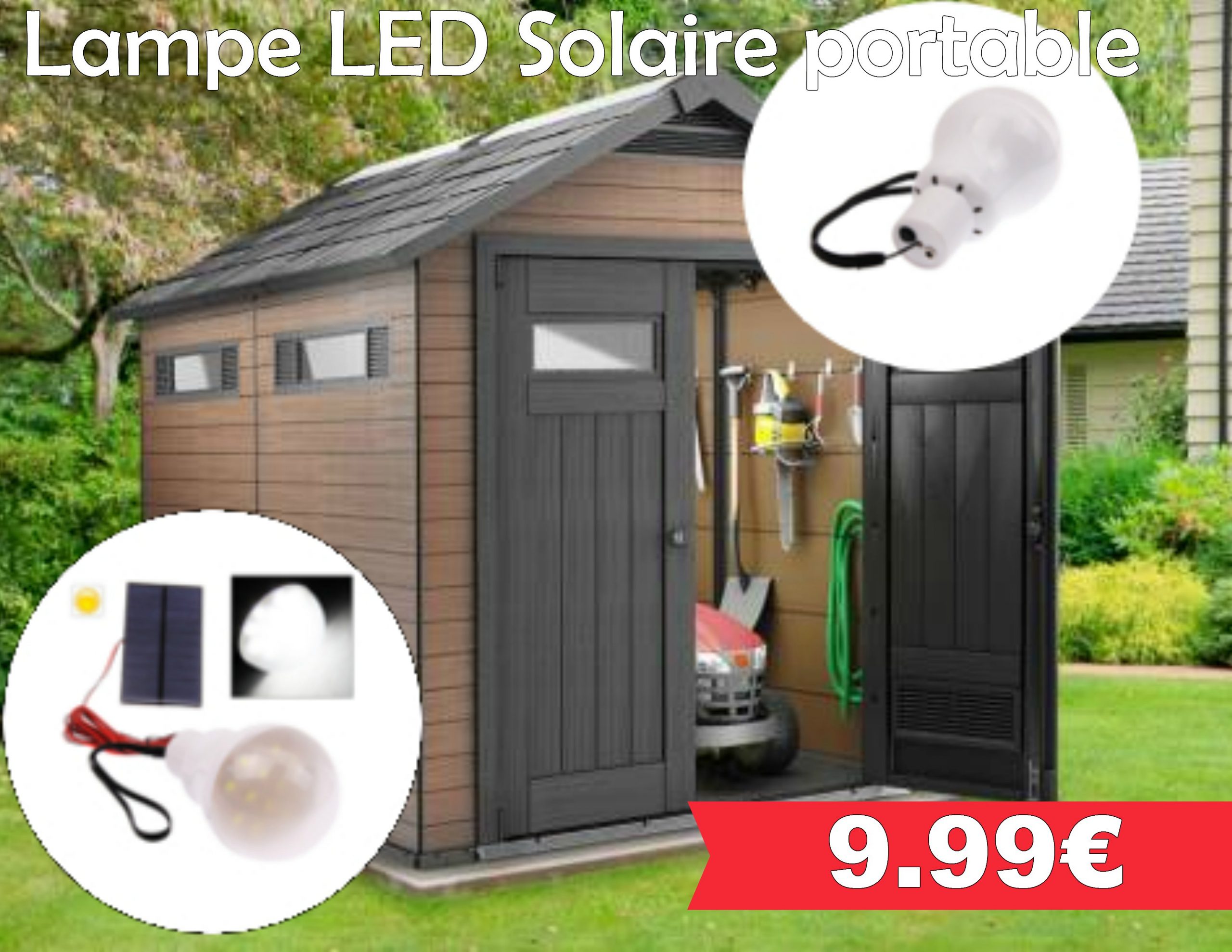 Lampe Led Solaire Portable - Leclerc Pont L'abbé pour Abris Jardin Leclerc