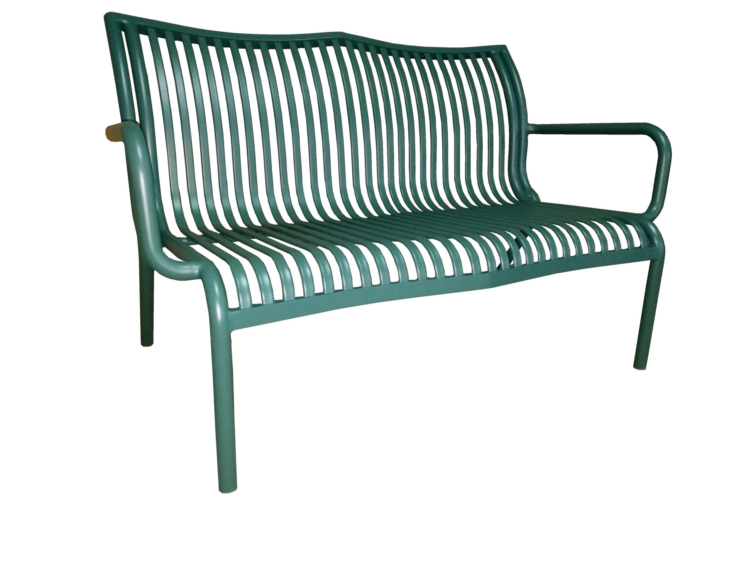 L'estivalier - Banc Ben En Aluminium Vert L 121 X L 74 X H 76 Cm destiné Banc De Jardin Aluminium