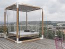 Lit De Jardin Hamac Suspendu En Cage Leva : Mobilier De ... destiné Lit De Jardin En Bois