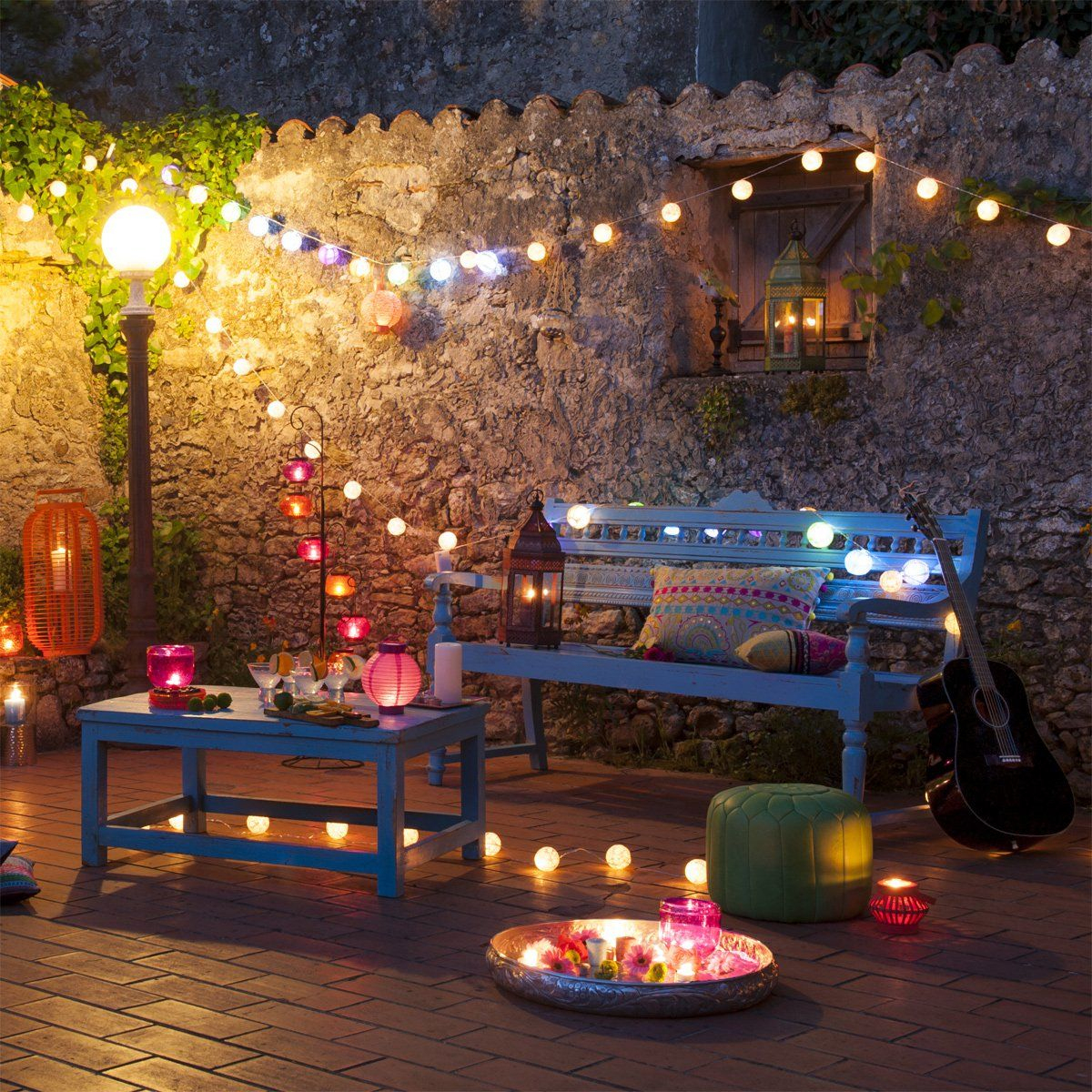 Mobilier De Jardin | Deco Maison Du Monde, Deco Terrasse Et ... dedans Lampion Jardin