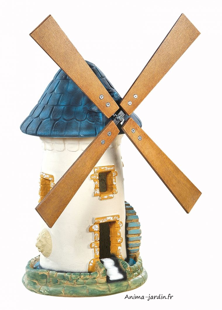 Moulin À Vent, Ardoise, Décoration De Jardin, 68 Cm, Achat Pas Cher destiné Moulin À Vent De Jardin