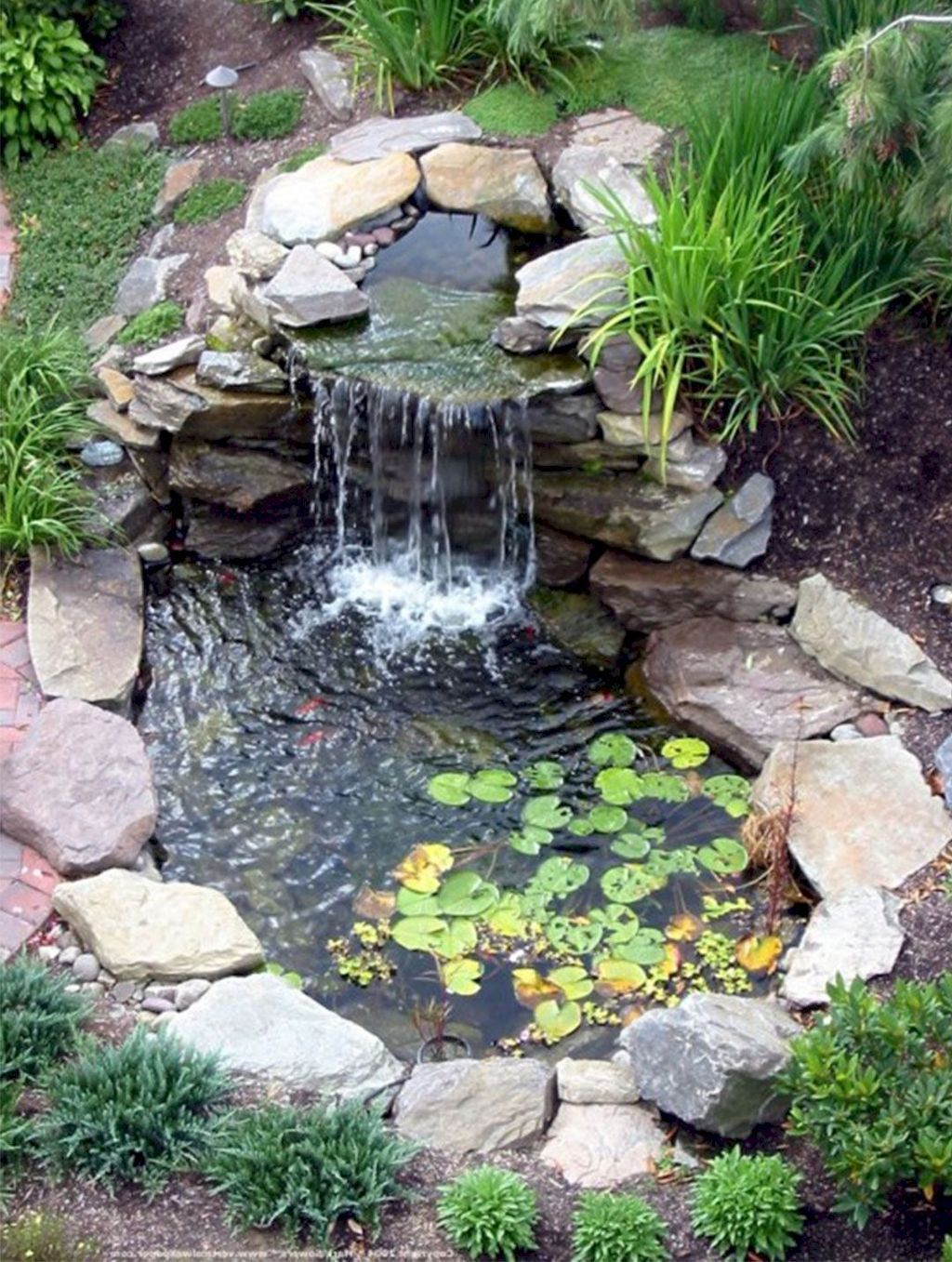 Nice 100 Fresh Backyard Ponds And Water Garden Landscaping ... tout Chute D Eau Bassin De Jardin