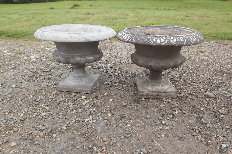 Paire De Vases Fonte 1900 serapportantà Pot En Fonte Pour Jardin