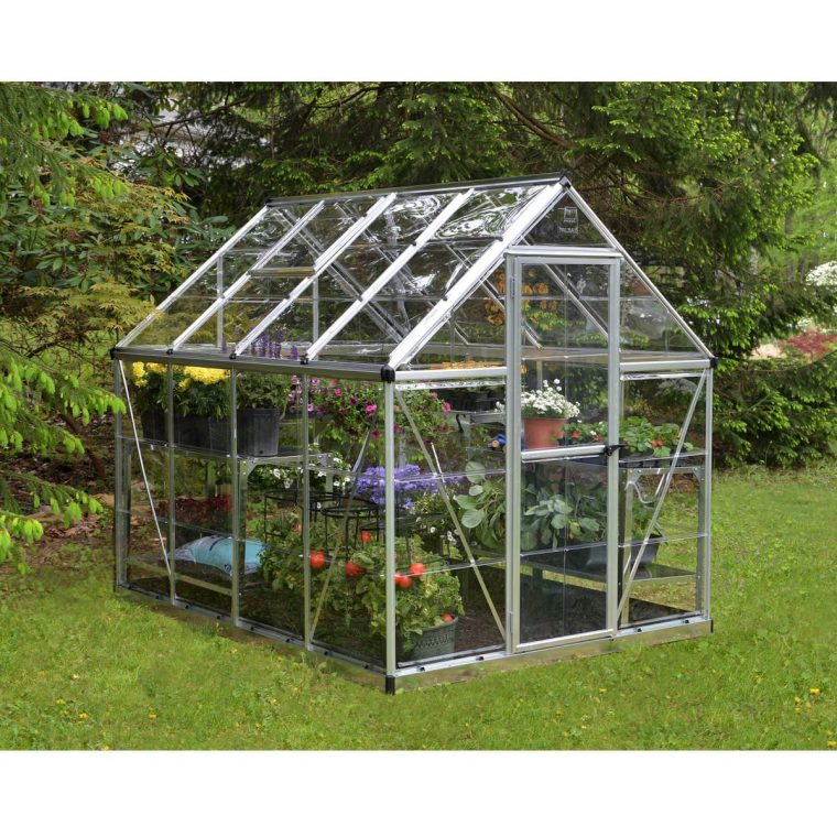 Palram Serre Polycarbonate Harmony - 4.6 M² intérieur Serre De Jardin Auchan