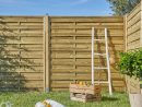 Panneau Bois Occultant Mika, L.180 X H.180 Cm, Naturel tout Panneaux Bois Jardin