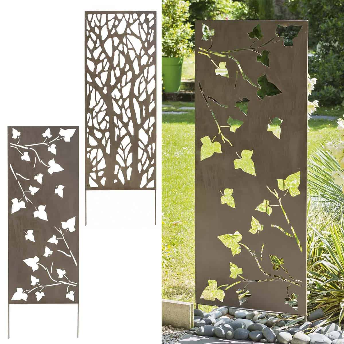 Panneau Décoratif En Métal 0.6M X 1.5M à Deco Metal Jardin