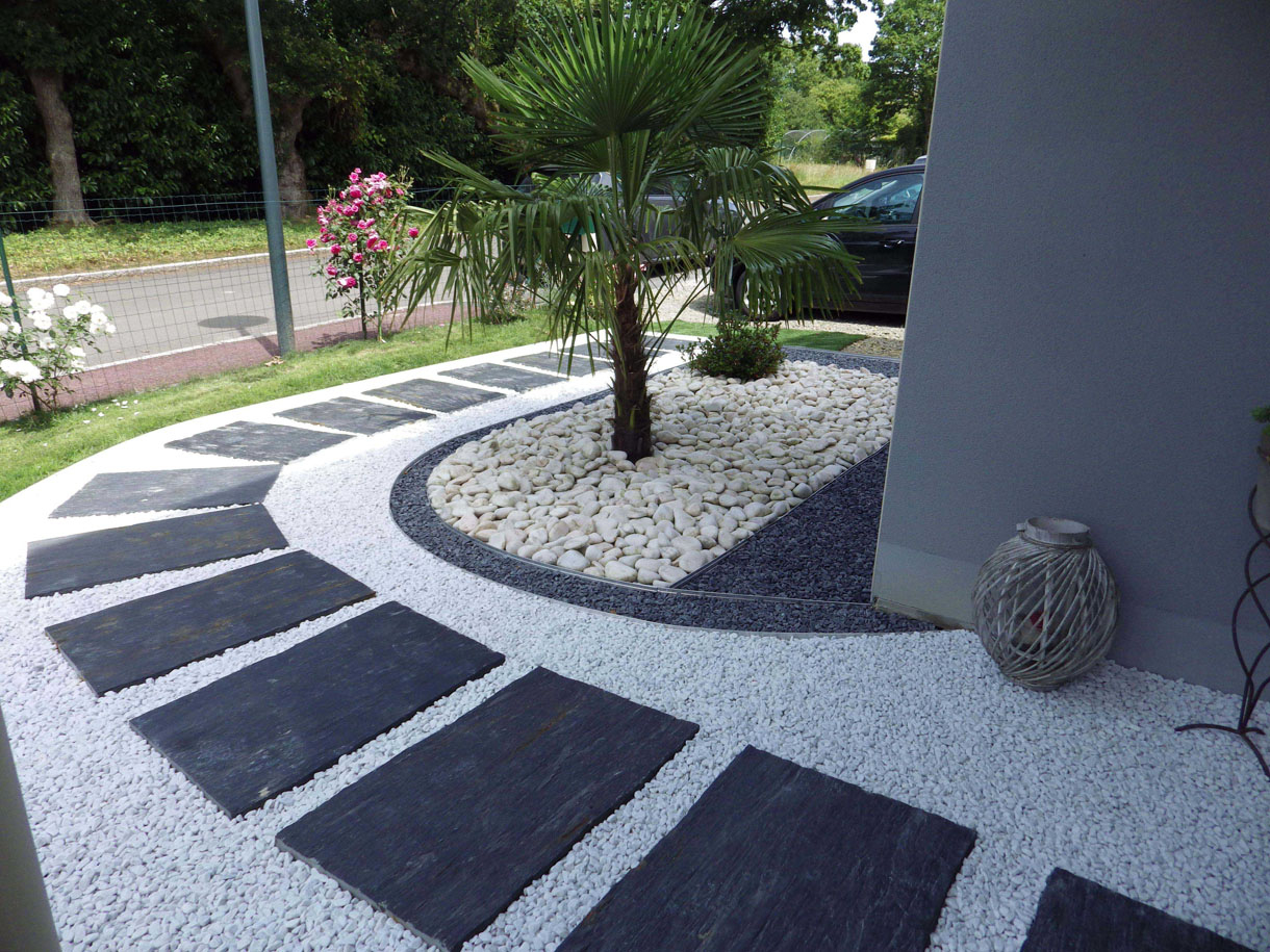 Pas-À-Pas : Créer Une Allée Graphique - Détente Jardin tout Création Allée De Jardin