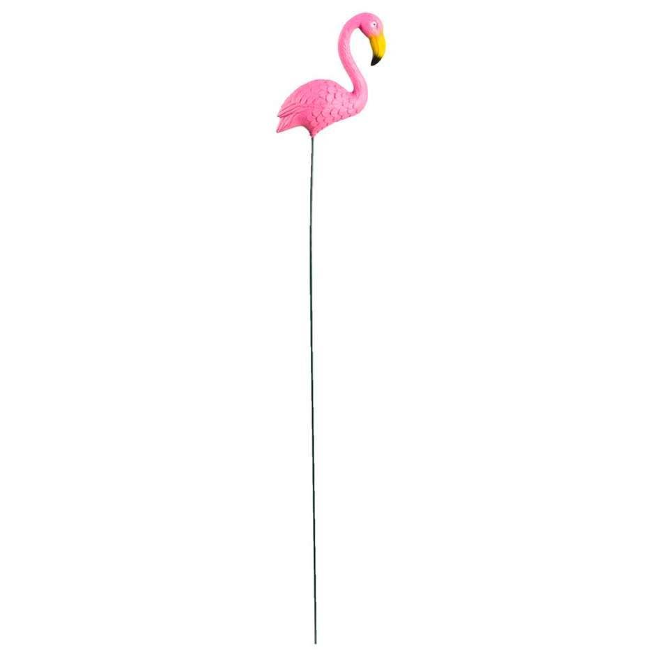 Pique De Jardin Flamant - Rose - 63X4X14 Cm avec Flamant Rose Jardin