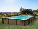 Piscine Bois En Kit Rectangle &quot; Tampa &quot; - 7.20 X 4.20 X 1.44 ... dedans Habitat Et Jardin Piscine