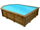 Piscine Bois &quot; Lorca &quot; - 6.38 X 4.57 X 1.45 M 94187 concernant Habitat Et Jardin Piscine