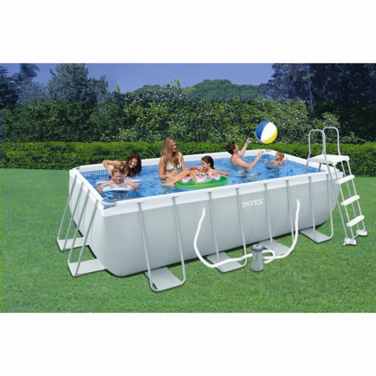 Piscine Tubulaire Rectangulaire Intex 4X2X1M tout Piscine Hors Sol Rectangulaire Intex