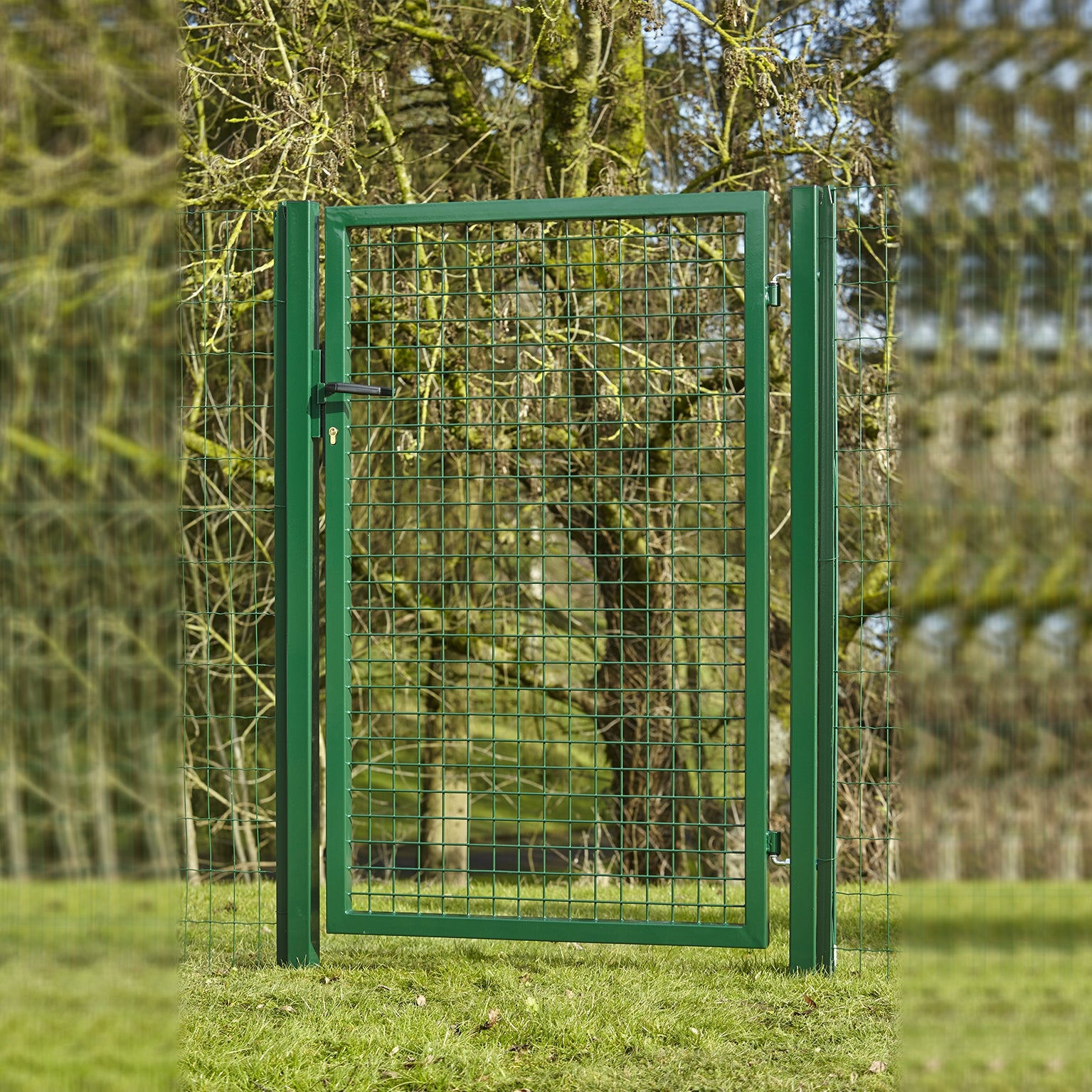 Portillon Grillagé Eco Garden + L.104 X H.175 Cm, Vert dedans Portillon Jardin Leroy Merlin