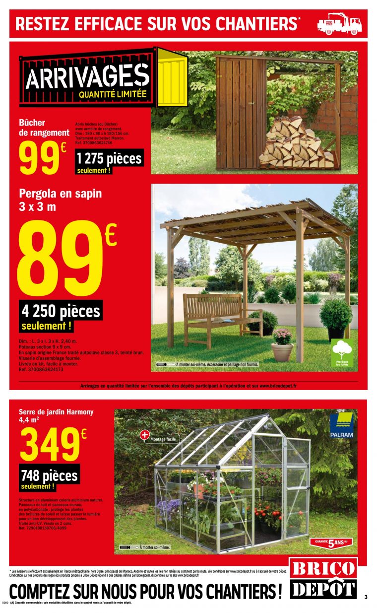 Réduction Pour Serre De Jardin Harmony 4,4 M 2 Dans Le ... avec Serre De Jardin Brico Depot