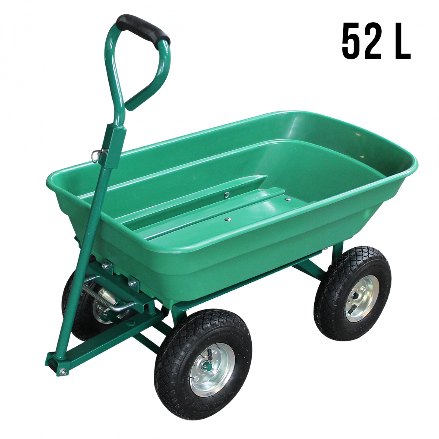 Remorque Chariot De Jardin 52 L - Vert serapportantà Chariot Remorque Jardin