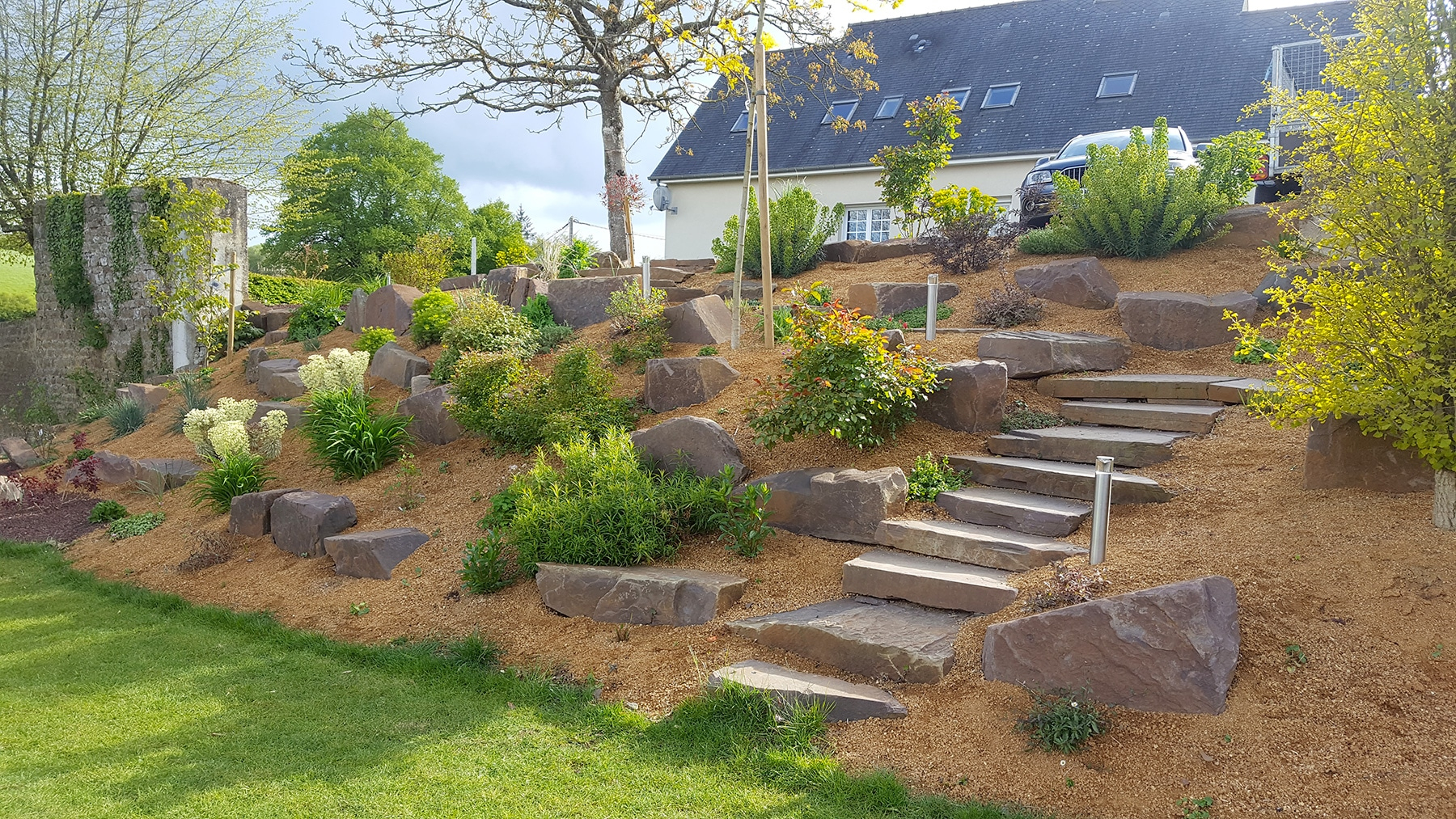 Rocaille De Jardin - Plante De Rocaille | Paysages Conseil dedans Comment Creer Un Jardin Paysager