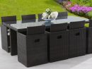 Salon De Jardin 8 Places Alu Bois Composite Brooklyn pour Promo Salon De Jardin Auchan