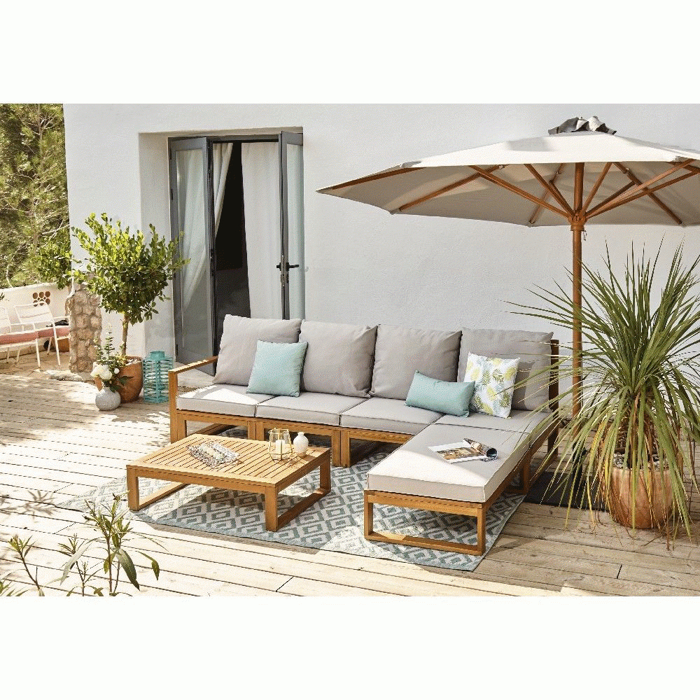 Salon De Jardin En Palettes : 10 Idées Déco Originales Salon ... destiné Sallon Jardin