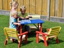 Salon De Jardin Pour Enfants : Du Mobilier Comme Les Grands ... pour Table Jardin Bois Enfant