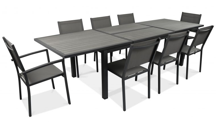 Salon Table De Jardin Extensible 10 Places dedans Salon De Jardin En Aluminium Avec Rallonge