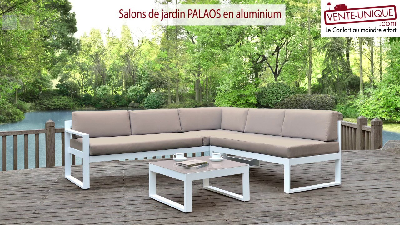 Salons De Jardin Palaos - En Aluminium - Gris/taupe destiné Salonde Jardin