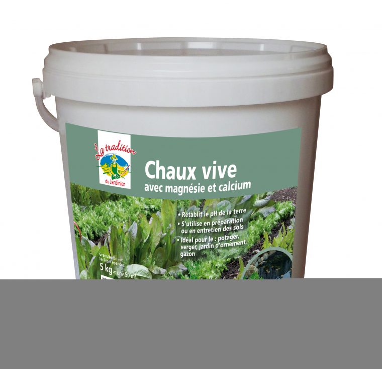 Seau De Chaux Vive Avec Magnésie Et Calcium 5 Kg tout Chaux Pour Jardin