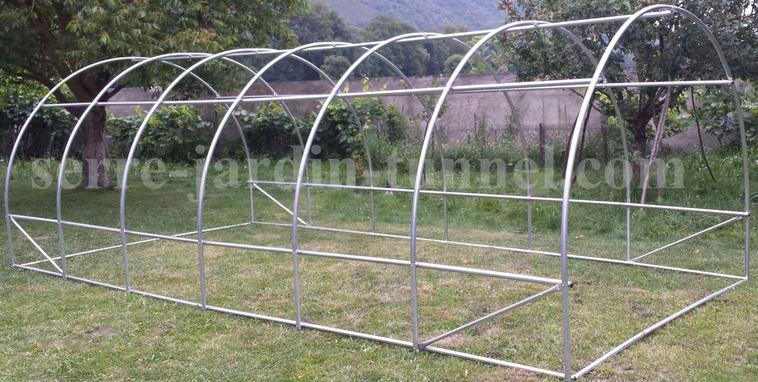 Serre 3 X 6 X 2M Tubes 25Mm concernant Tube Pour Serre De Jardin