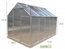 Serre De Jardin En Aluminium Et Polycarbonate, 5.92 M² ... intérieur Serre De Jardin Polycarbonate Pas Cher