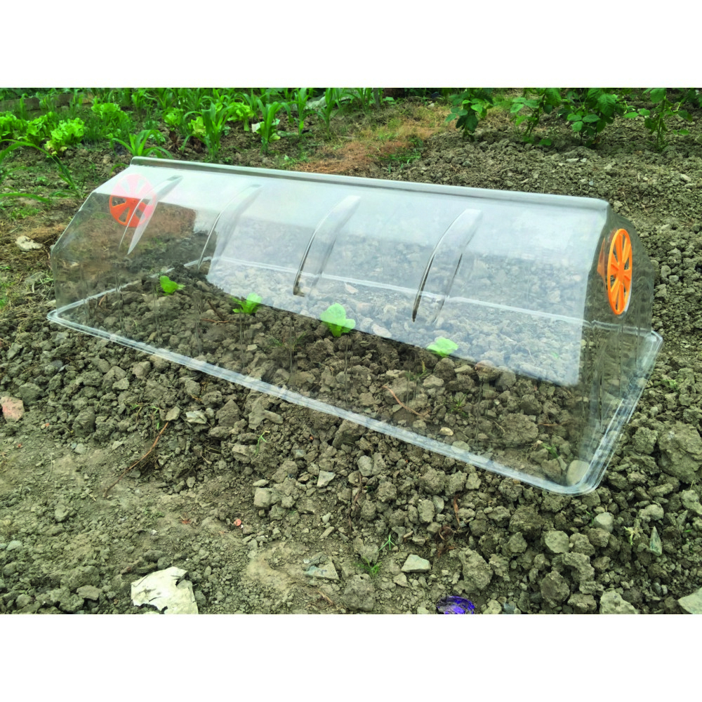 Serre De Jardin En Forme De Tunnel L.115 X P.50 X H.32 Cm destiné Serre De Jardin Bricorama