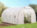 Serre De Jardin Tunnel 12 M² Blanche Translucide 3X4 M Idmarket intérieur Serre De Jardin 12M2