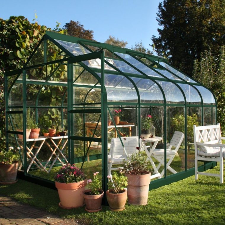 Serre En Verre Trempé Supreme Vert 8.1 M² + Embase - Halls pour Serre De Jardin Gamm Vert Serre En Verre Trempé Supreme Vert 8.1 M² + Embase - Halls pour Serre De Jardin Gamm Vert