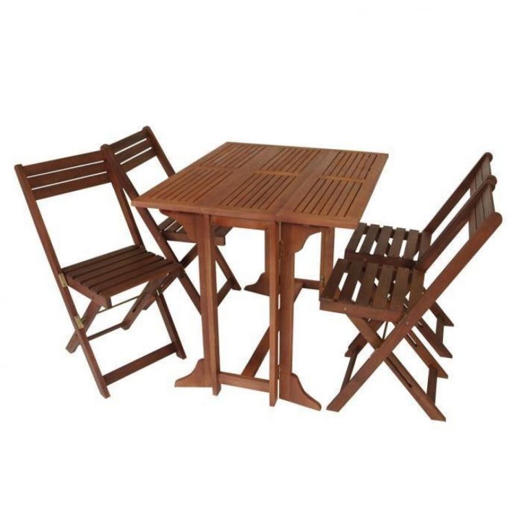 Set De Jardin/balcon 4 Chaises Pliantes 1 Table Pliante Bois D'eucalyptus Huilé Certifié Fsc 90X75X74Cm 39X51X82Cm Pedro avec Table De Jardin En Bois Pliante Pas Cher Set De Jardin/balcon 4 Chaises Pliantes 1 Table Pliante Bois D'eucalyptus Huilé Certifié Fsc 90X75X74Cm 39X51X82Cm Pedro avec Table De Jardin En Bois Pliante Pas Cher