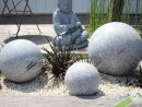 Sphère Granit 20Cm à Boule Décorative Pour Jardin