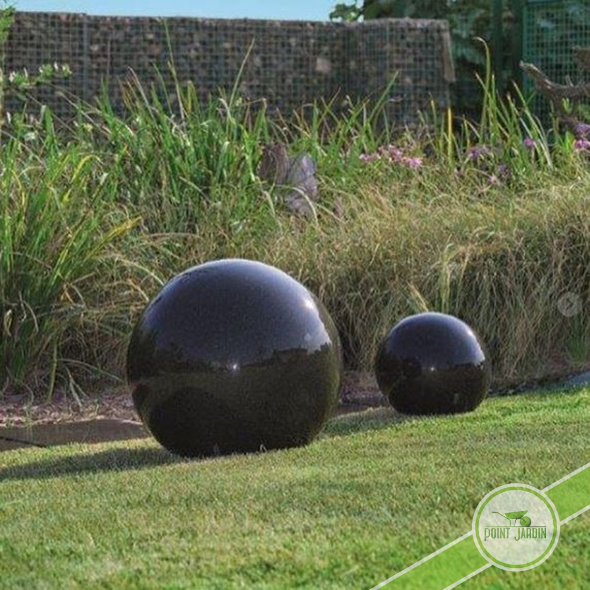 Sphère Granit 40Cm encequiconcerne Boule Décorative Pour Jardin - Idees