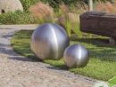 Sphère Inox Brossé 50Cm destiné Boule Deco Jardin