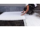 Stabilisateur De Gravier Découpable L.160 X L.120Cm Blanc dedans Dalle De Jardin Pvc