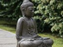 Statue Bouddha Assis Position Offrande Brun 42 Cm concernant Statue Bouddha Exterieur Pour Jardin